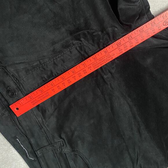 NWT TALBOTS 22WP Black Velveteen Straight Leg Pants Holiday Dressy Slimming - Picture 8 of 14